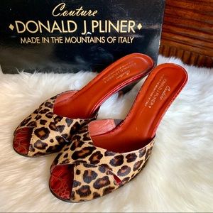 Donald J. Pliner Animal Print Leather Heels